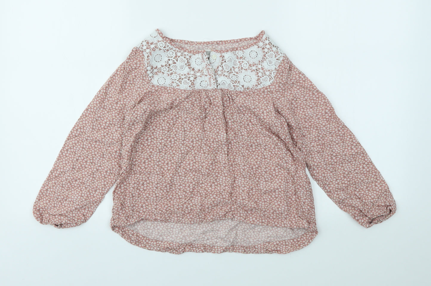 H&M Girls Multicoloured Floral  Basic Blouse Size 8 Years