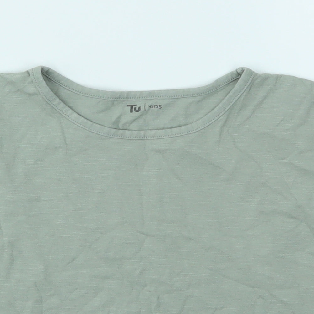 TU Girls Green   Basic T-Shirt Size 8 Years