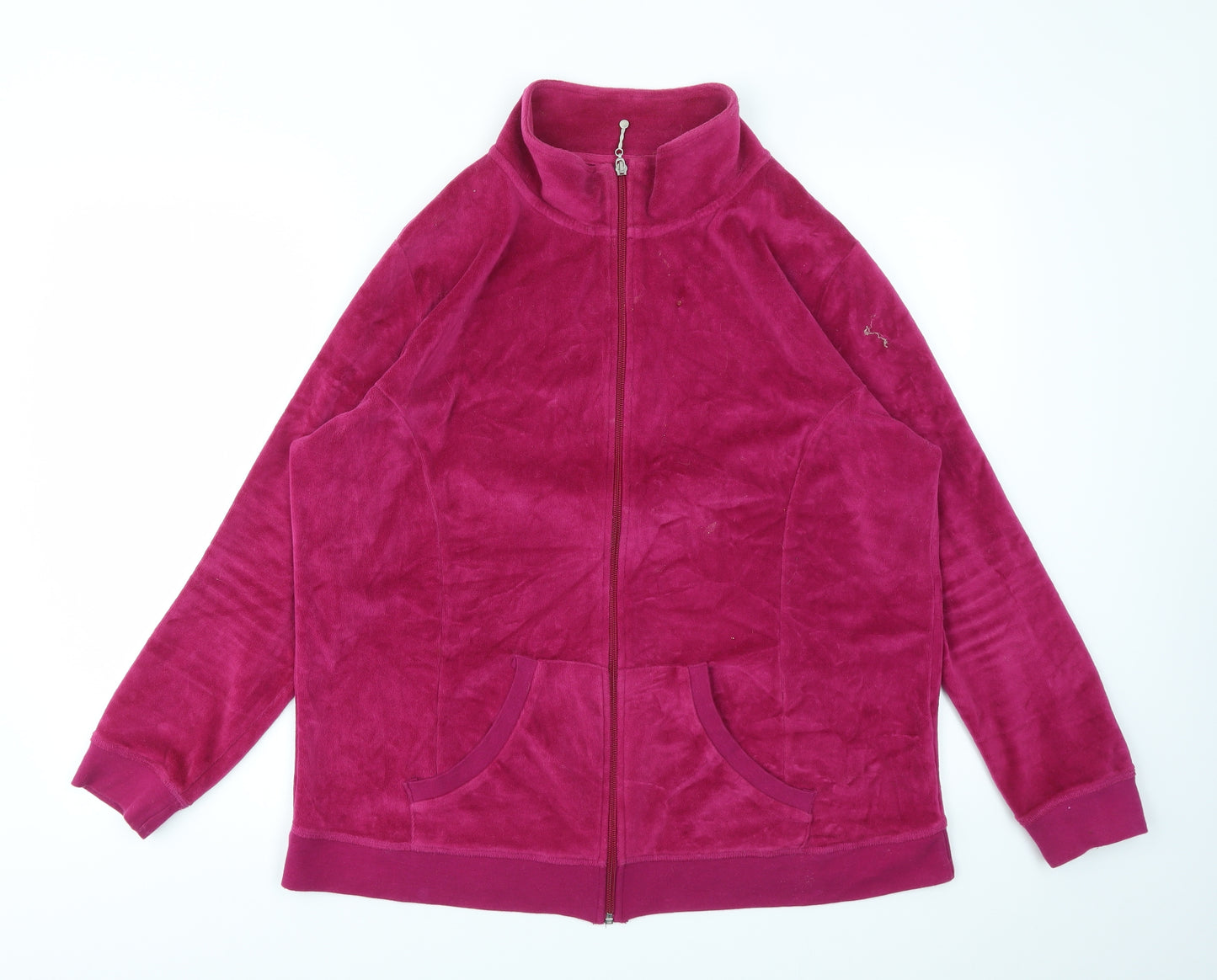ESMARA Womens Pink   Full Zip Jumper Size XL