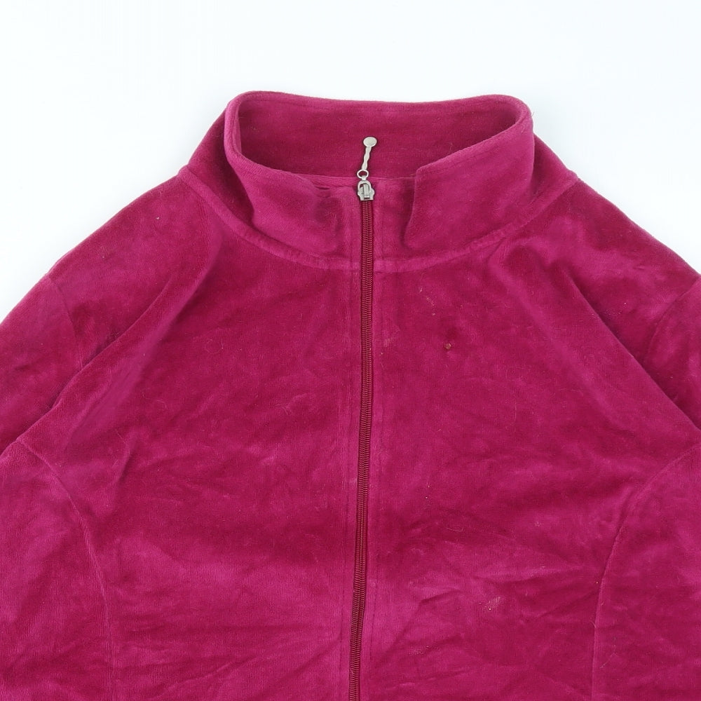 ESMARA Womens Pink   Full Zip Jumper Size XL