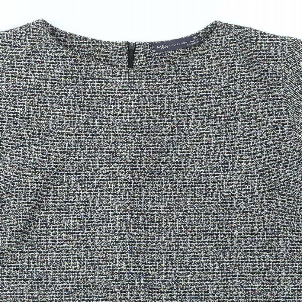 M&S Womens Multicoloured   Basic T-Shirt Size 16