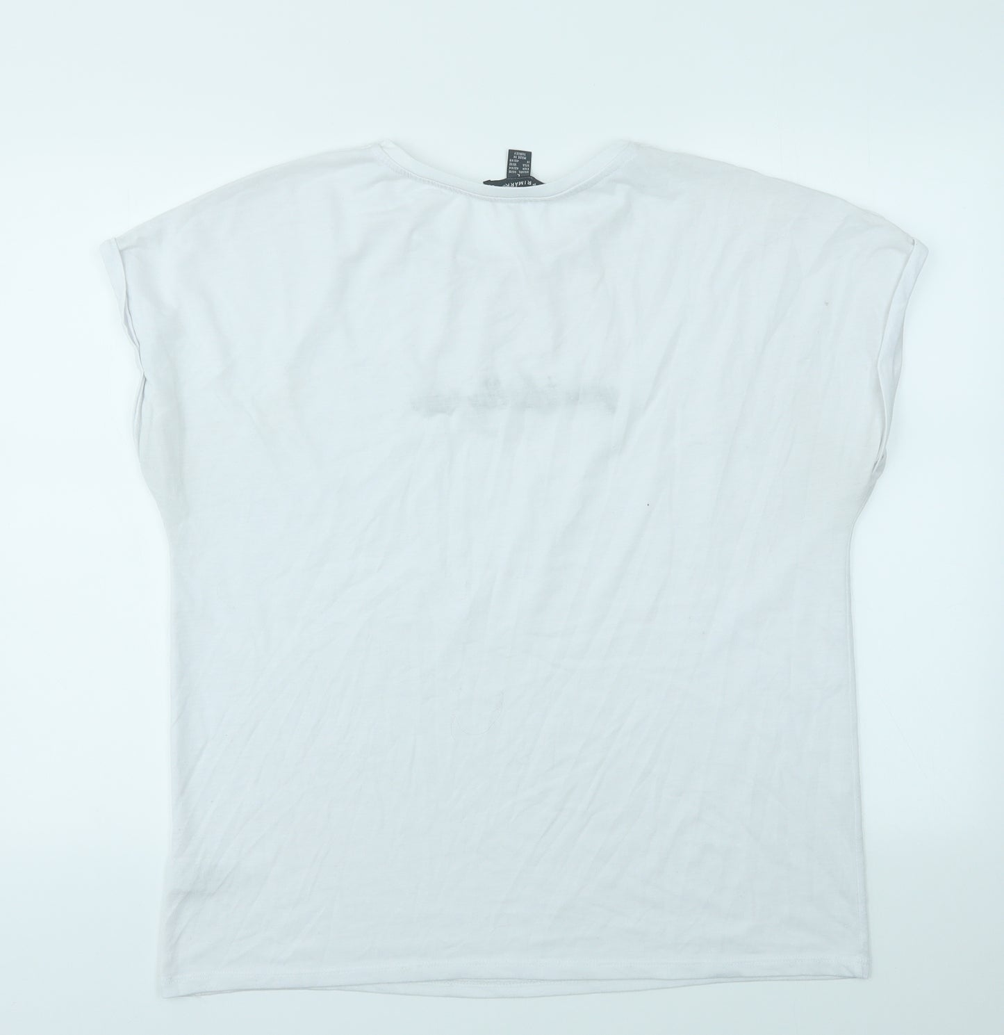 Primark Womens White   Basic T-Shirt Size L