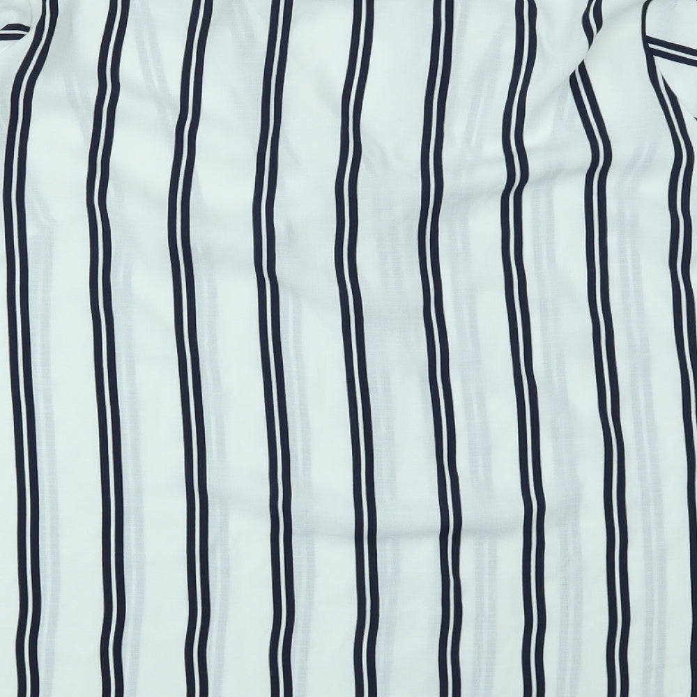 F&F Womens Multicoloured Striped  Basic Blouse Size 16