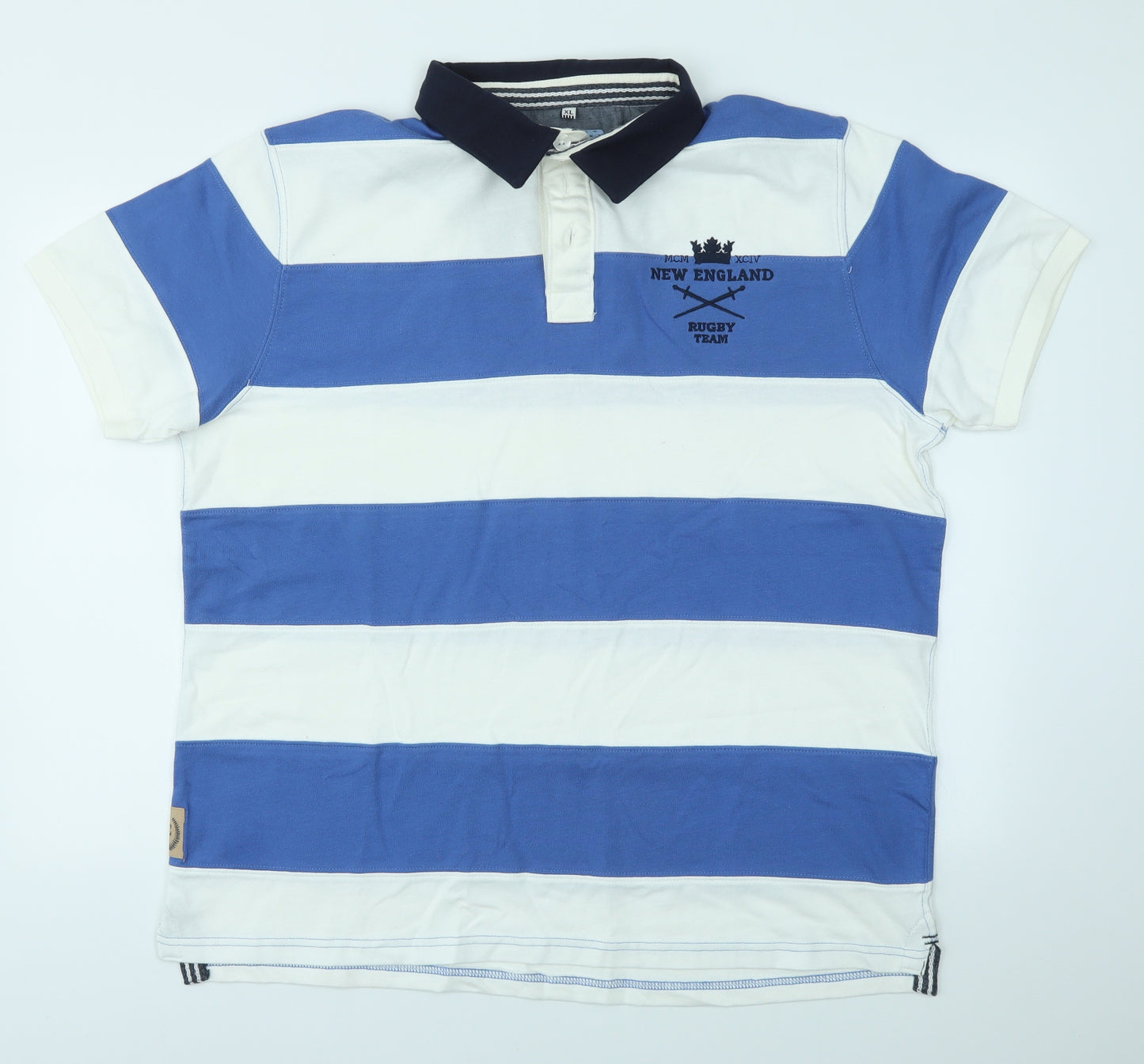 George Mens Multicoloured Striped   T-Shirt Size XL