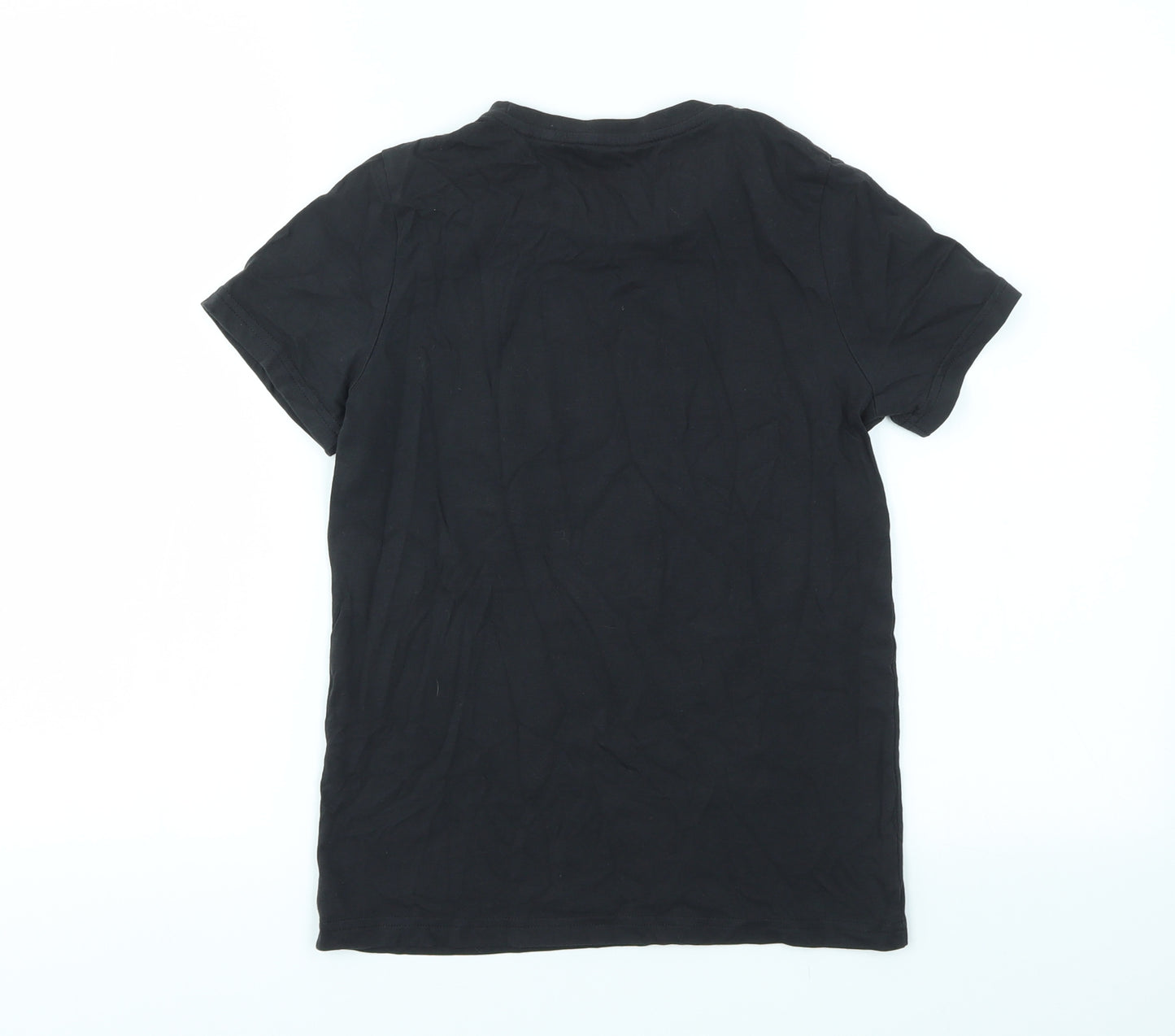 TU Boys Black Houndstooth  Basic T-Shirt Size 10 Years