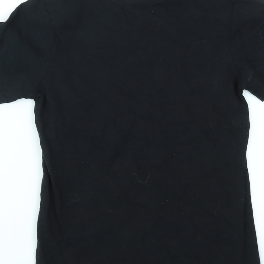 TU Boys Black Geometric  Basic Polo Size 10 Years