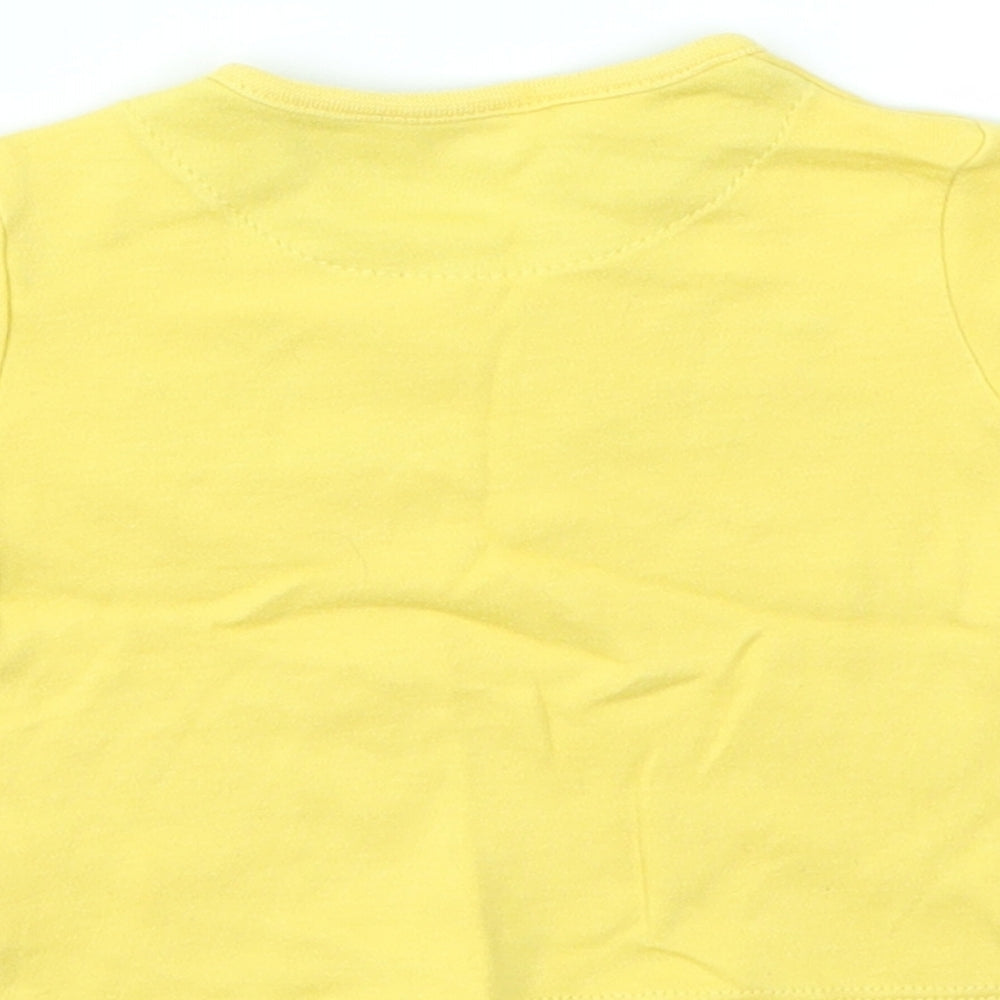 JHON LEWIS Girls Yellow   Basic T-Shirt Size 0-3 Months
