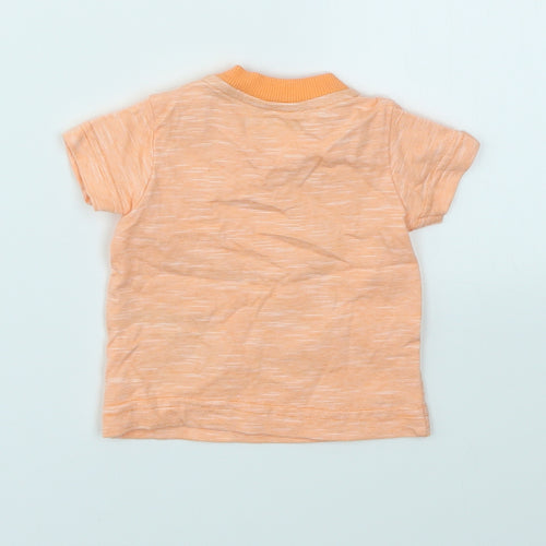 Nutmeg Baby Orange Animal Print  Basic T-Shirt Size Newborn