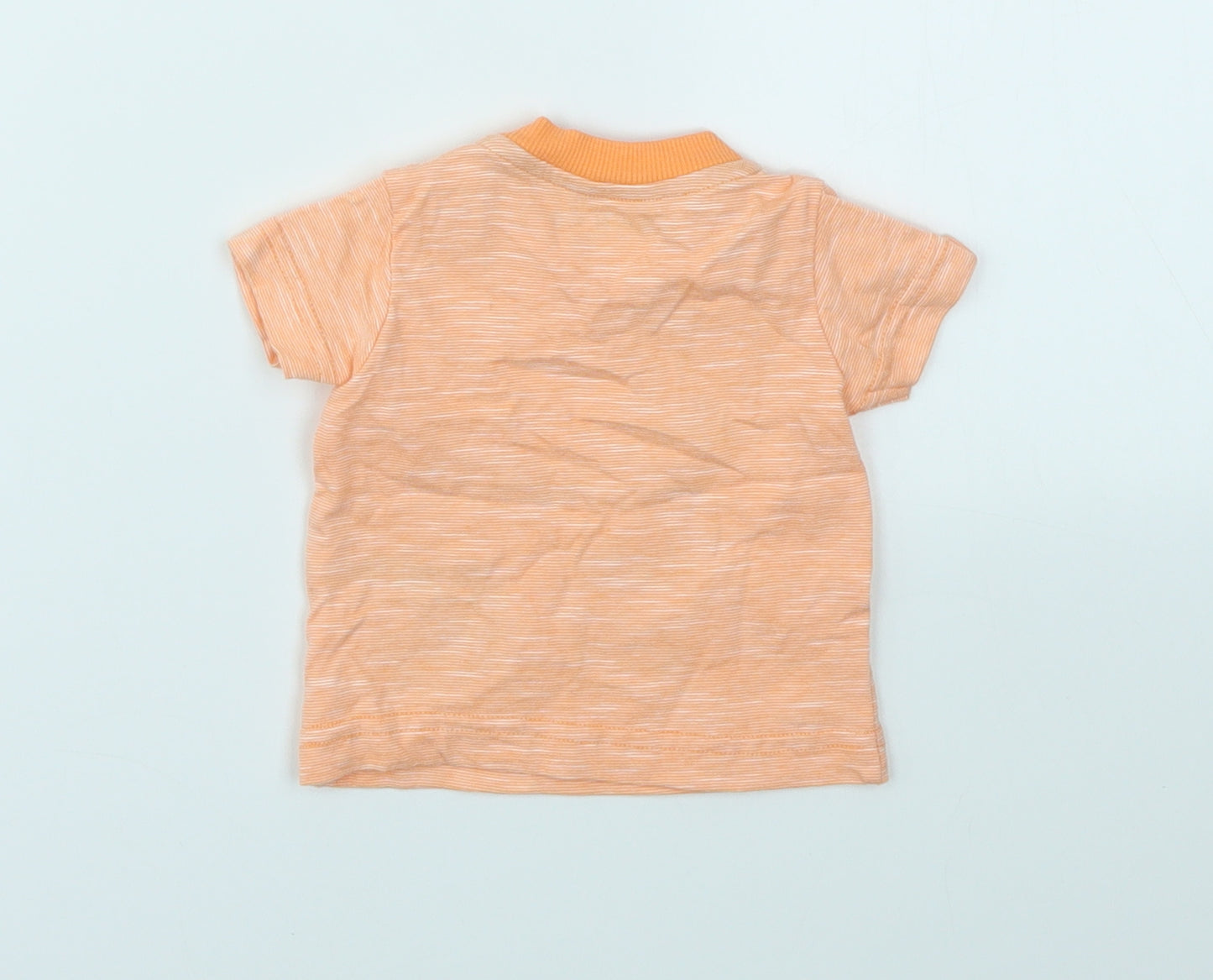Nutmeg Baby Orange Animal Print  Basic T-Shirt Size Newborn