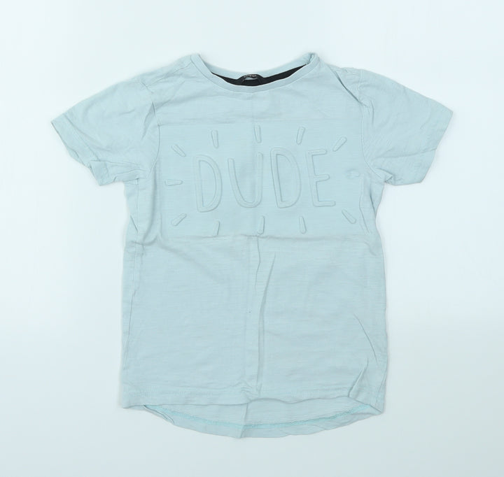 George Boys Blue Basic T-Shirt Size 4-5 Years