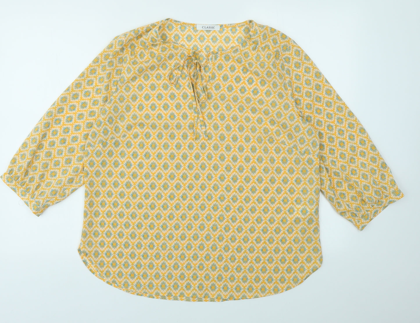 M&S Womens Multicoloured Floral  Basic Blouse Size 14