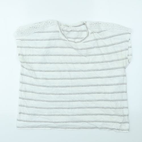 Primark Womens Multicoloured Striped  Basic T-Shirt Size 12