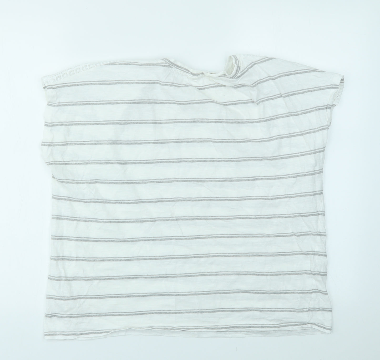 Primark Womens Multicoloured Striped  Basic T-Shirt Size 12