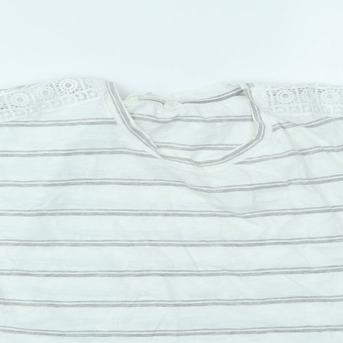 Primark Womens Multicoloured Striped  Basic T-Shirt Size 12