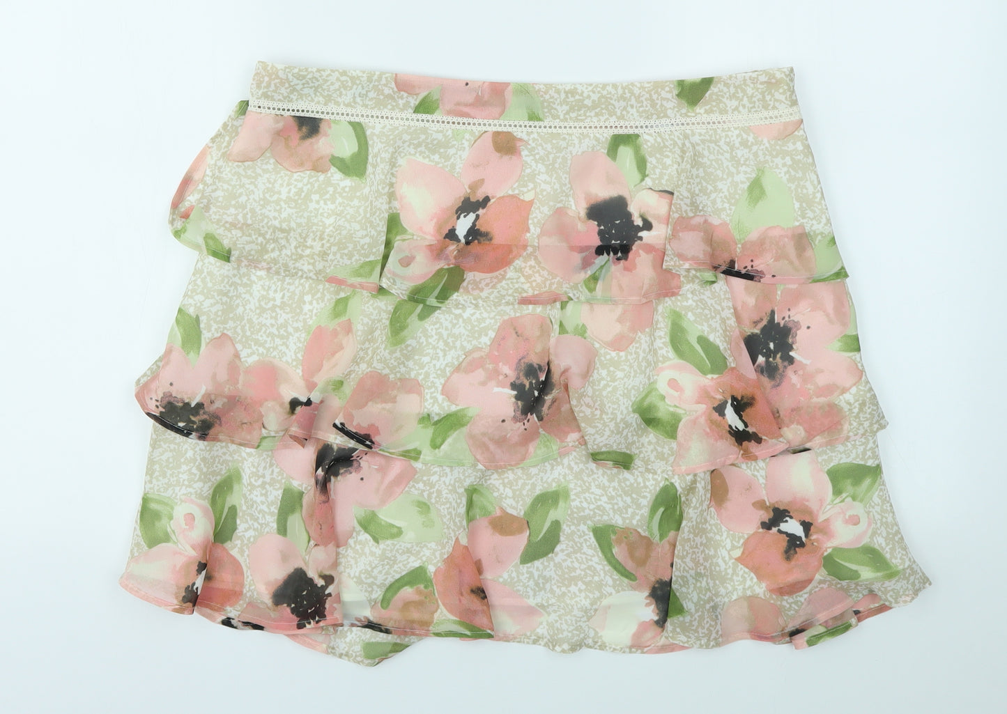 LIMETED EDITION  Womens Multicoloured Geometric  Flare Skirt Size 14