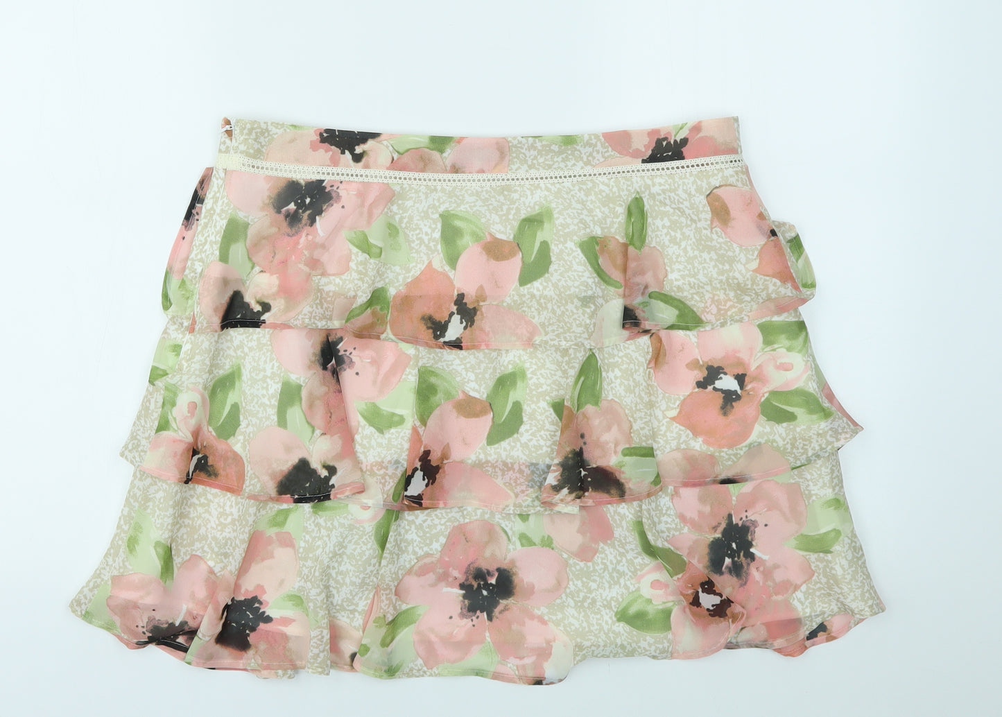 LIMETED EDITION  Womens Multicoloured Geometric  Flare Skirt Size 14