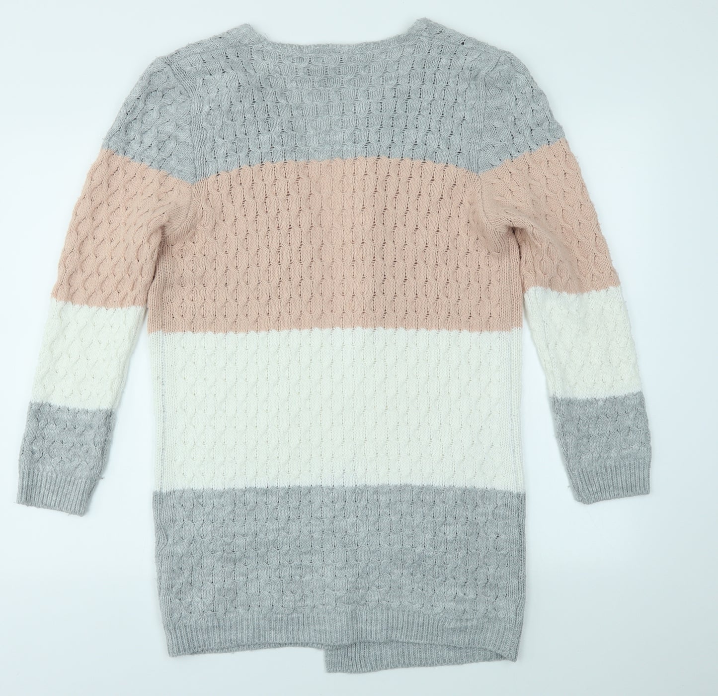 Amisu Womens Multicoloured Striped  Cardigan Jumper Size S