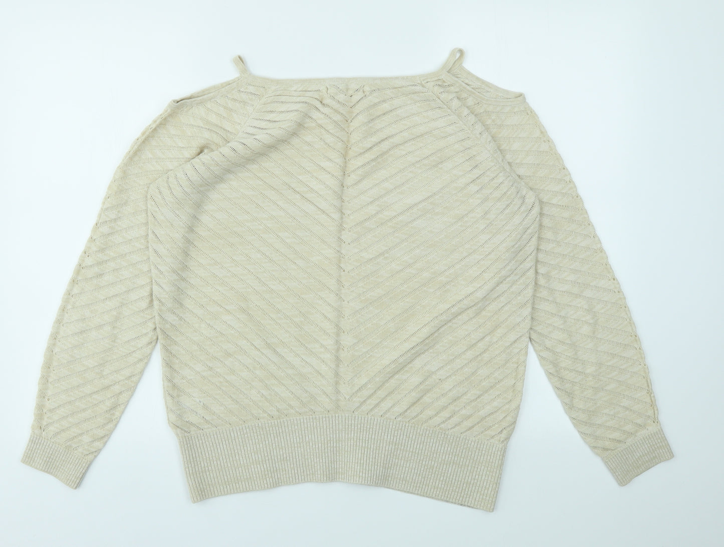 RUIEN  Womens Beige   Pullover Jumper Size 16