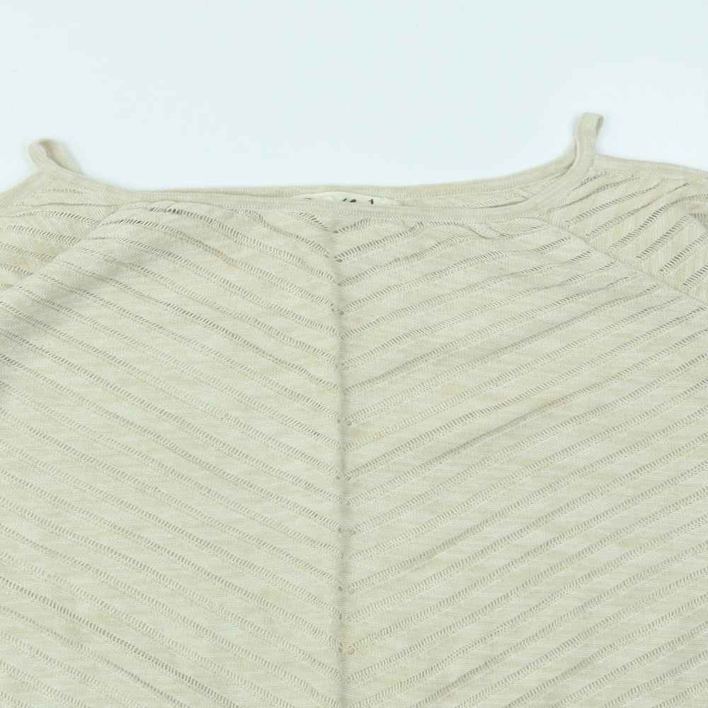 RUIEN  Womens Beige   Pullover Jumper Size 16