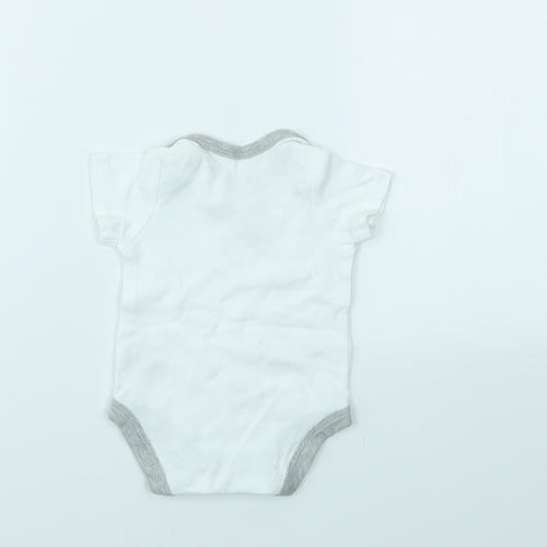 mamas & papas Baby White   Babygrow One-Piece Size Newborn