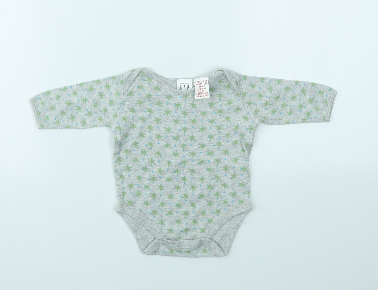 Gap Boys Grey Geometric  Babygrow One-Piece Size Newborn