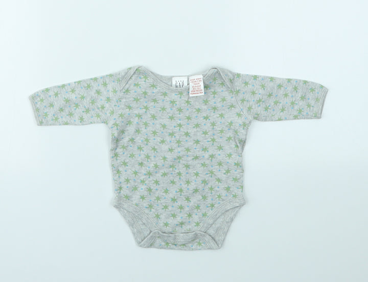 Gap Boys Grey Geometric  Babygrow One-Piece Size Newborn