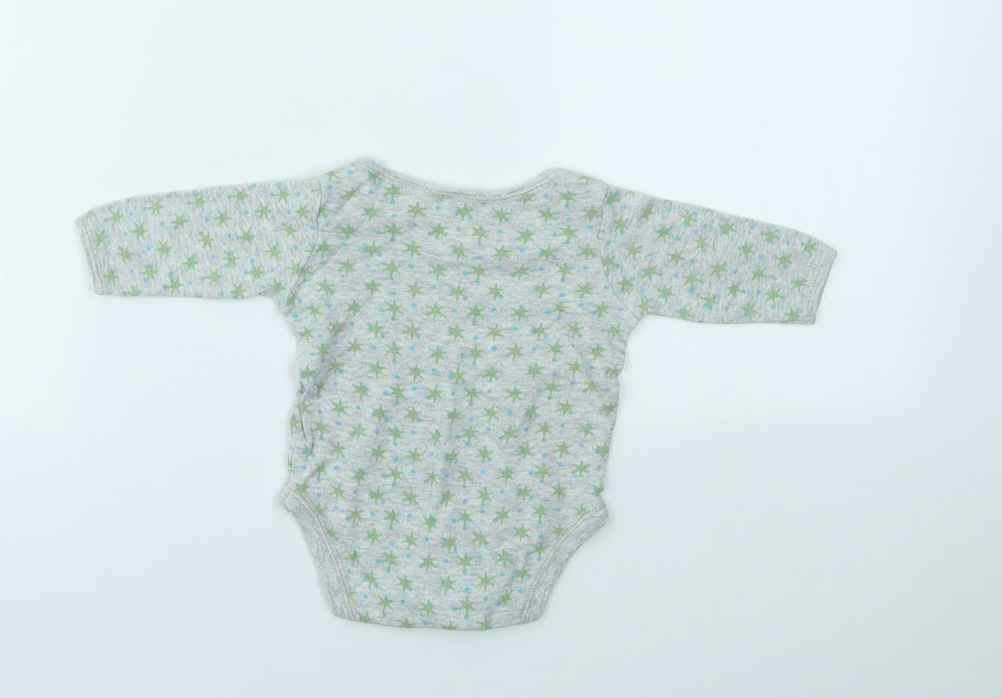 Gap Boys Grey Geometric  Babygrow One-Piece Size Newborn