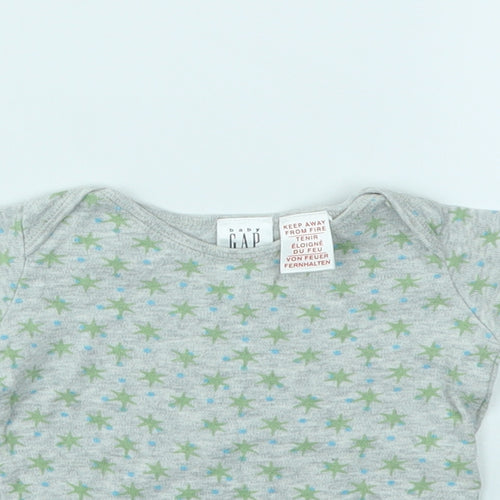 Gap Boys Grey Geometric  Babygrow One-Piece Size Newborn