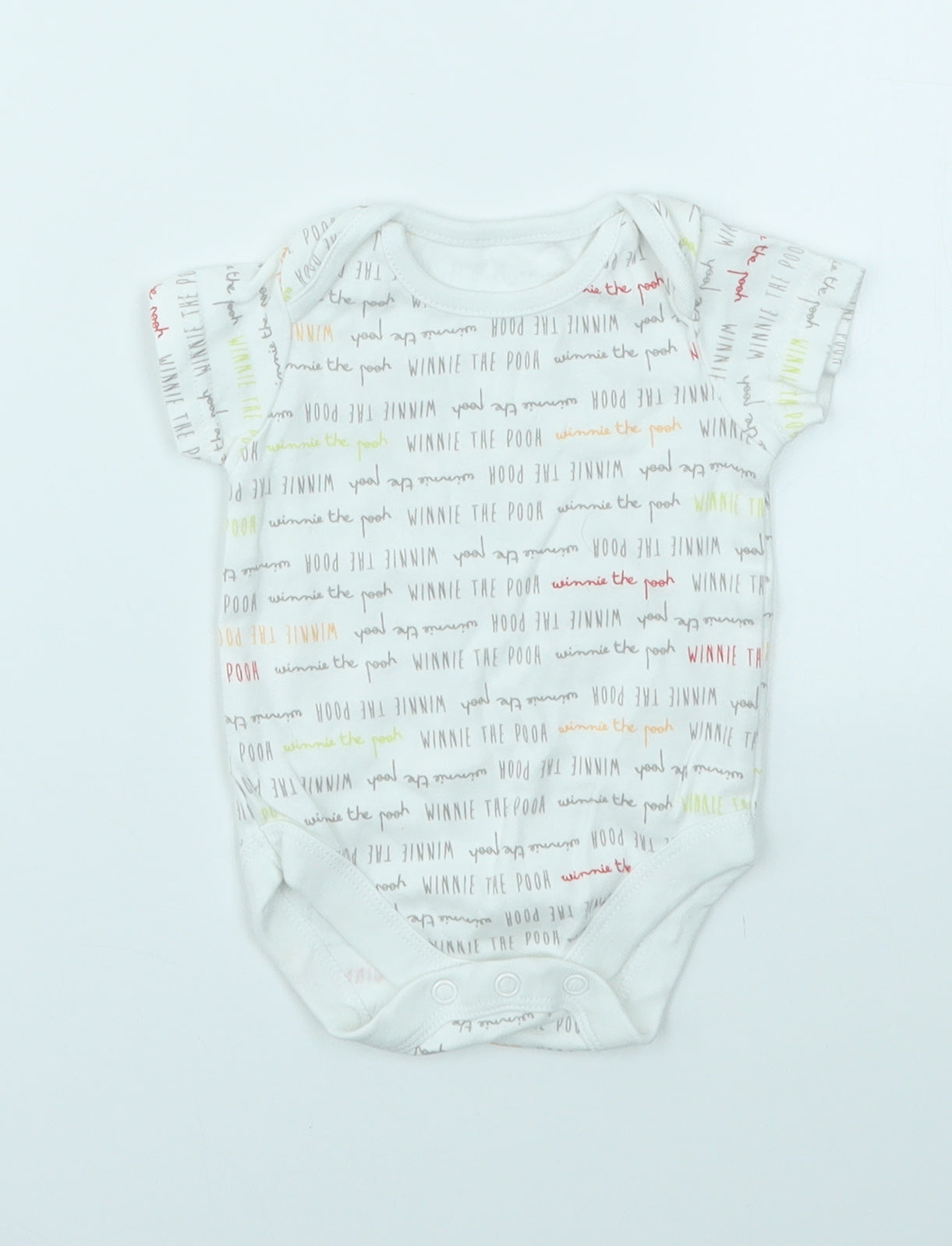 Disney Baby Multicoloured Geometric  Babygrow One-Piece Size 0-3 Months