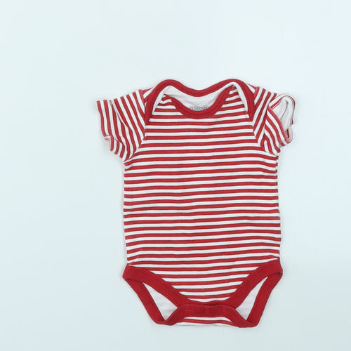 mamas & papas Baby Red Striped  Babygrow One-Piece Size Newborn