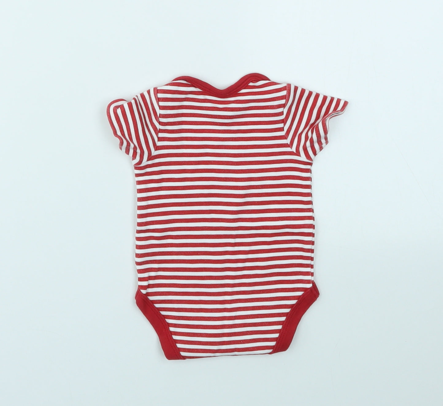 mamas & papas Baby Red Striped  Babygrow One-Piece Size Newborn