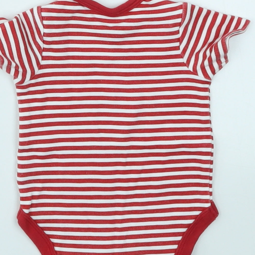 mamas & papas Baby Red Striped  Babygrow One-Piece Size Newborn