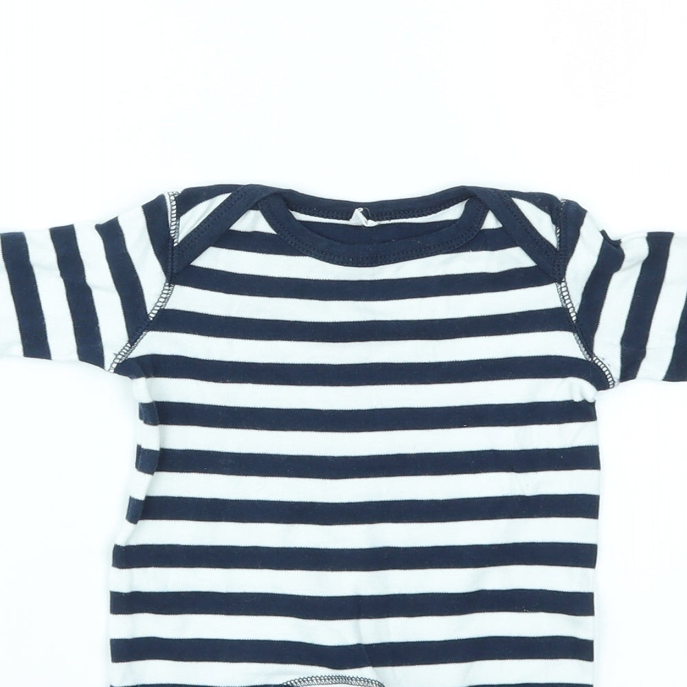 BABYBUGZ Boys Multicoloured Striped  Catsuit One-Piece Size 3-6 Months