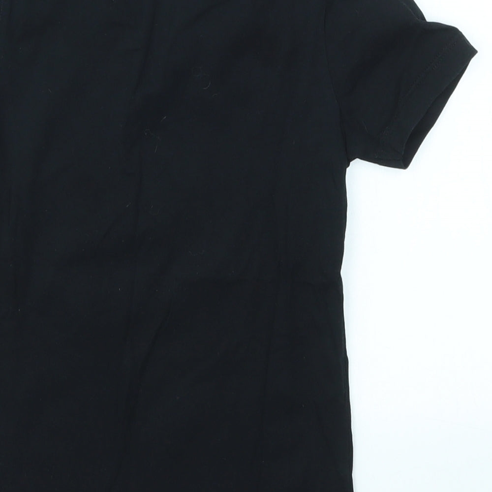 George Boys Black   Basic T-Shirt Size 5-6 Years