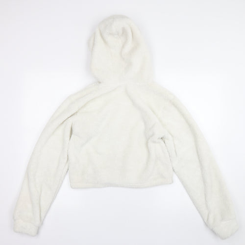 Select Womens White   Pullover Hoodie Size S