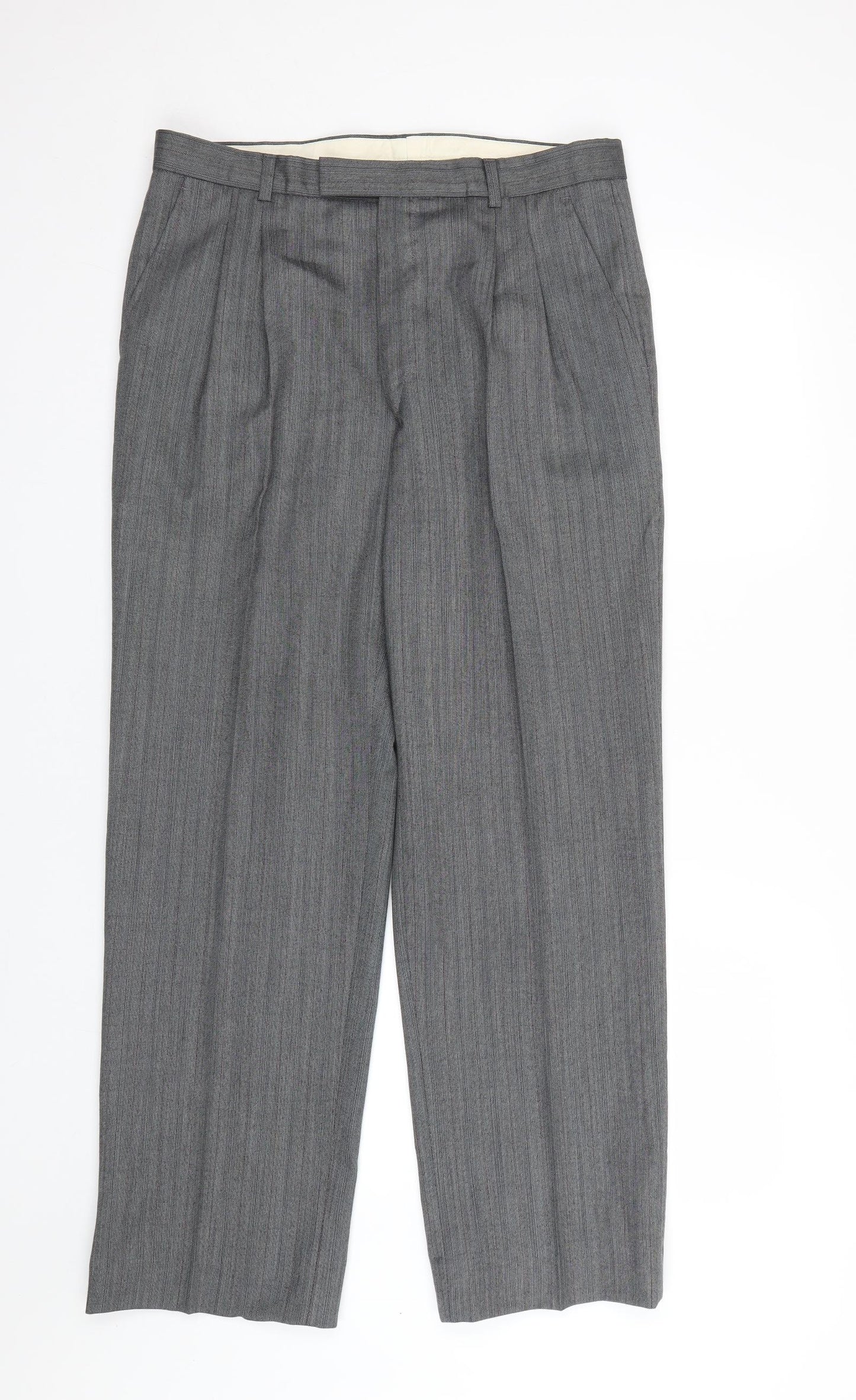 Preworn Mens Grey   Trousers  Size 32 L28 in