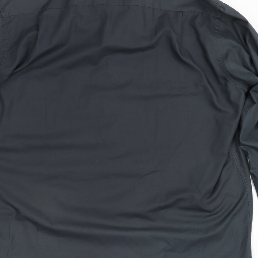 Greenwoods Mens Grey    Dress Shirt Size 17