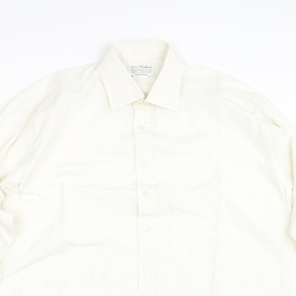 St Michael Mens White    Dress Shirt Size 16