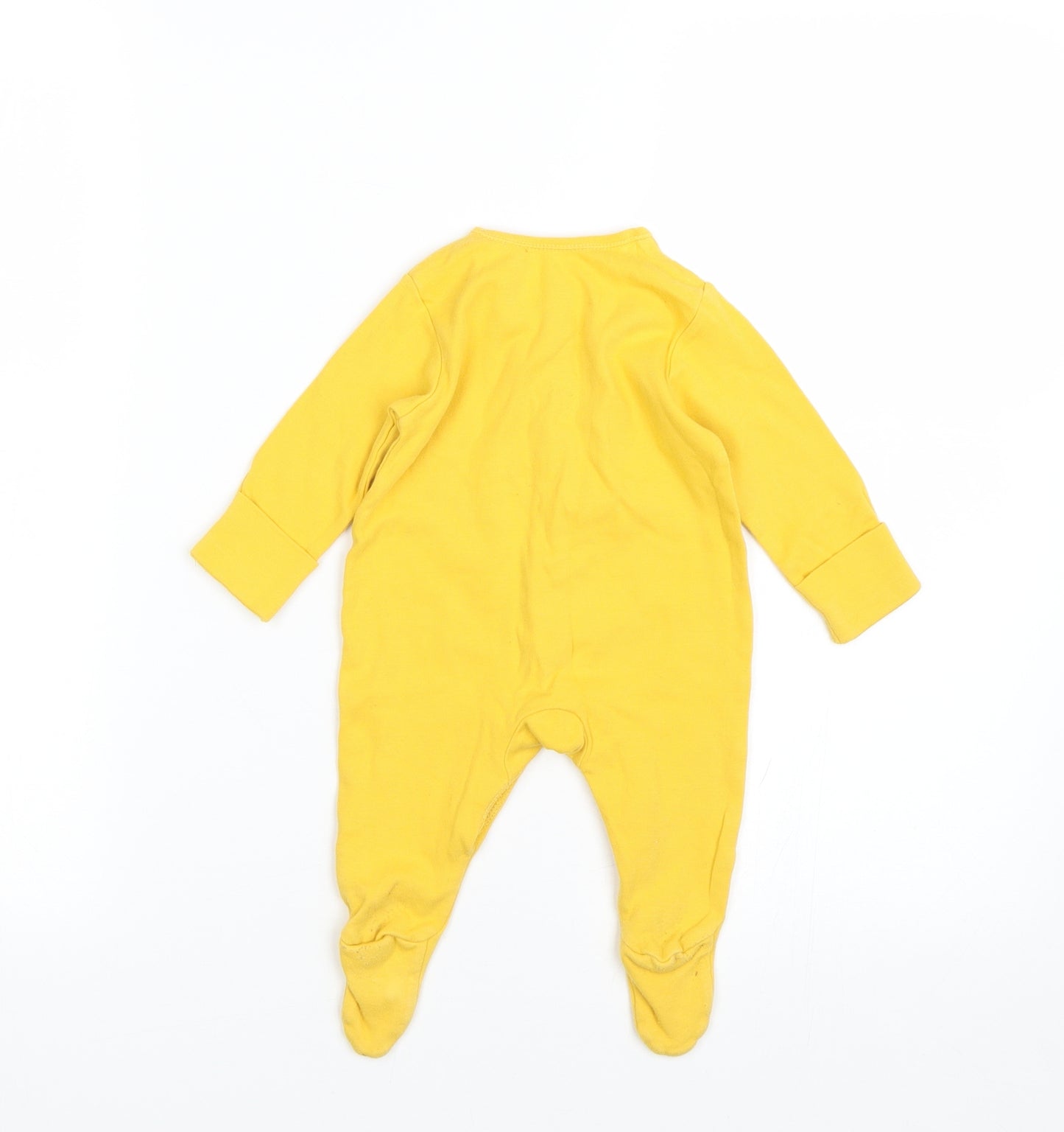 George Baby Yellow   Babygrow One-Piece Size 0-3 Months