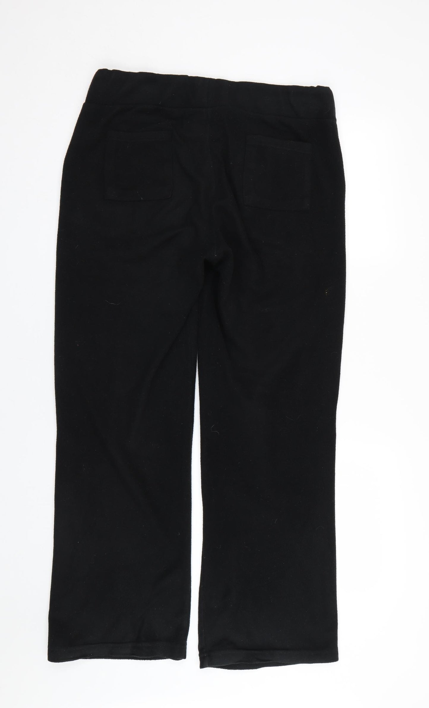 Miss Fiori Womens Black   Sweatpants Trousers Size 14 L28 in