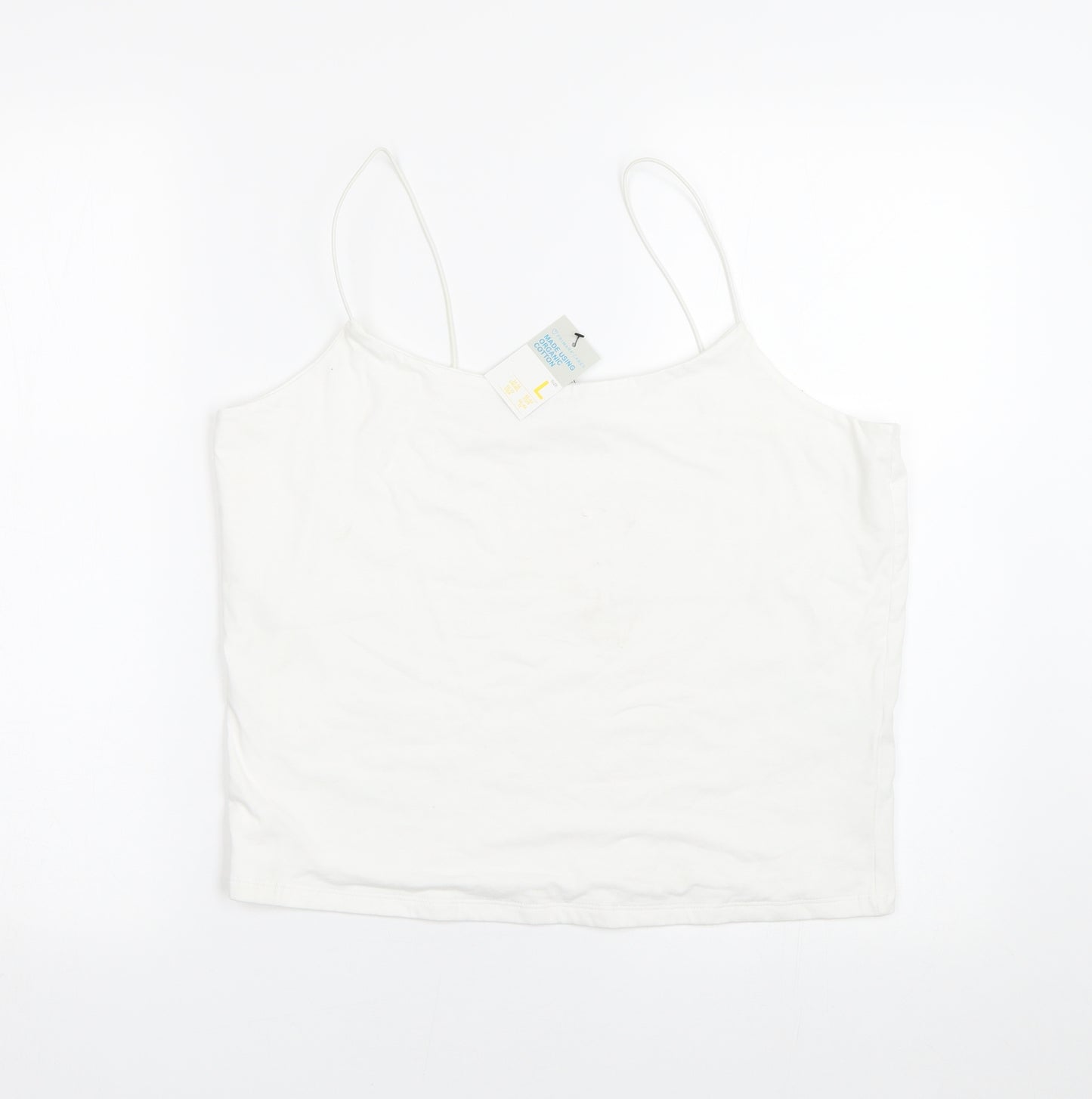 Primark Womens White   Basic Tank Size L