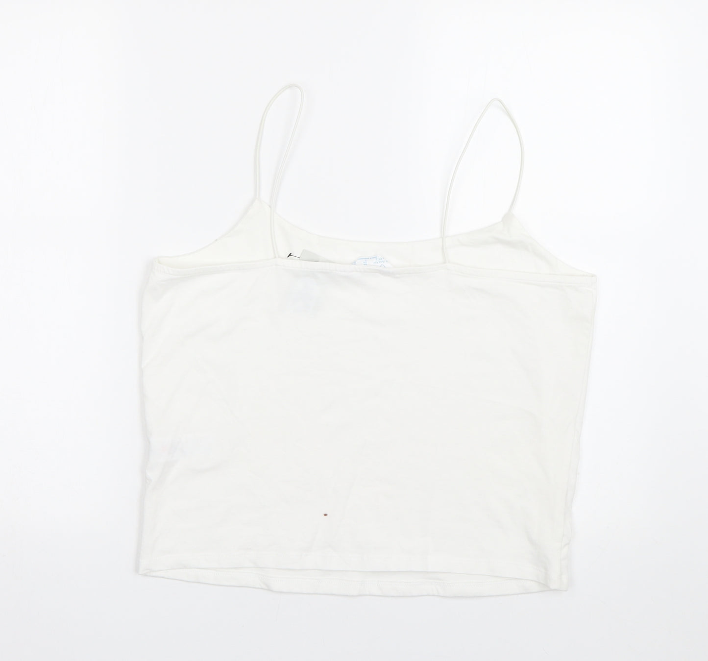 Primark Womens White   Basic Tank Size L