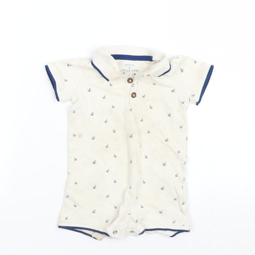 F&F Baby Beige Polka Dot  Basic Polo Size 6-9 Months