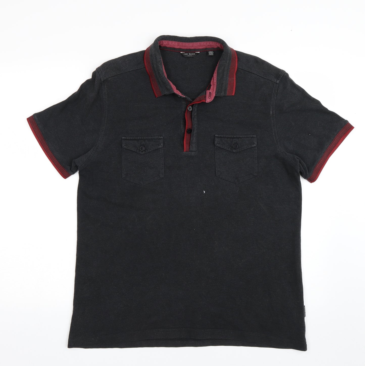 Ted Baker Mens Grey    Polo Size L