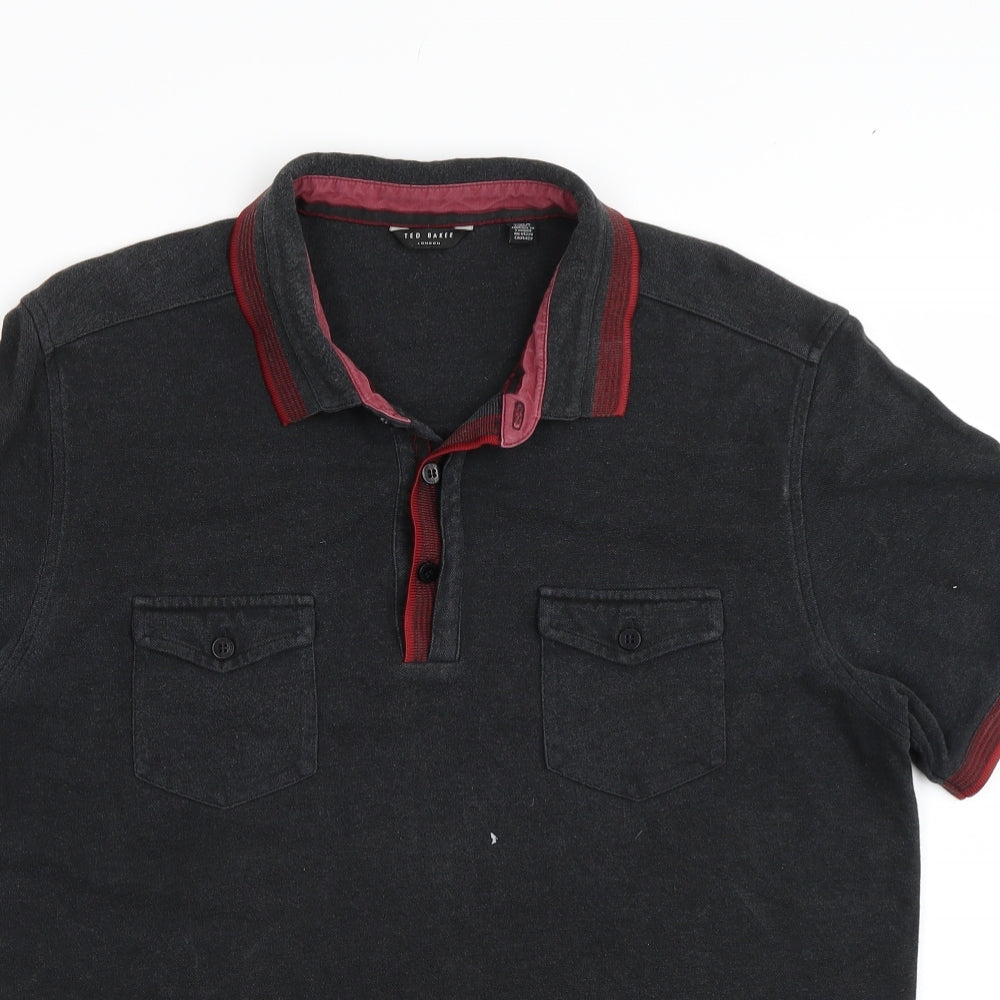 Ted Baker Mens Grey    Polo Size L