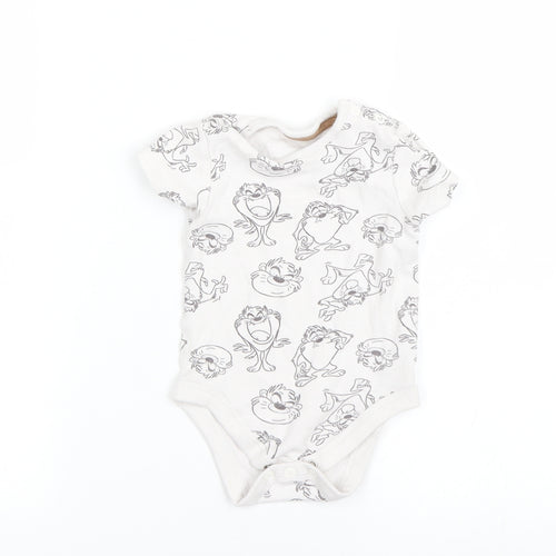 Looney Tunes Baby White   Babygrow One-Piece Size 12-18 Months  - looney tunes