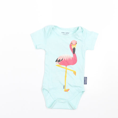 Coq En Pate Girls Blue   Basic T-Shirt Size 3-6 Months