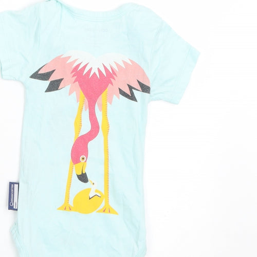 Coq En Pate Girls Blue   Basic T-Shirt Size 3-6 Months