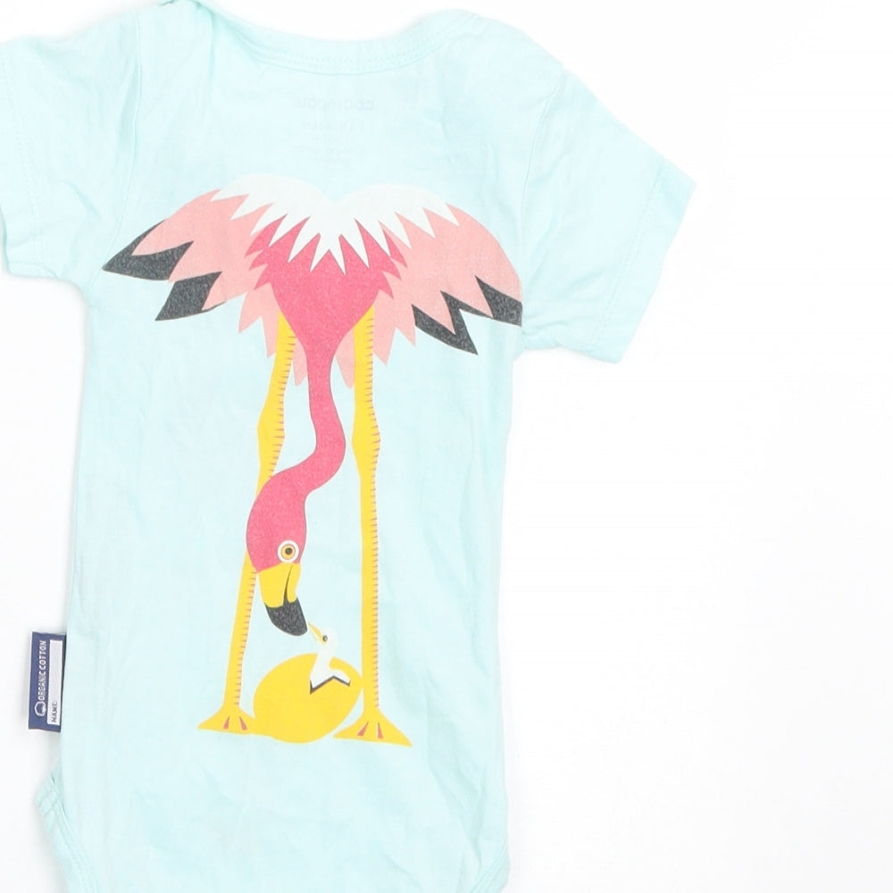 Coq En Pate Girls Blue   Basic T-Shirt Size 3-6 Months
