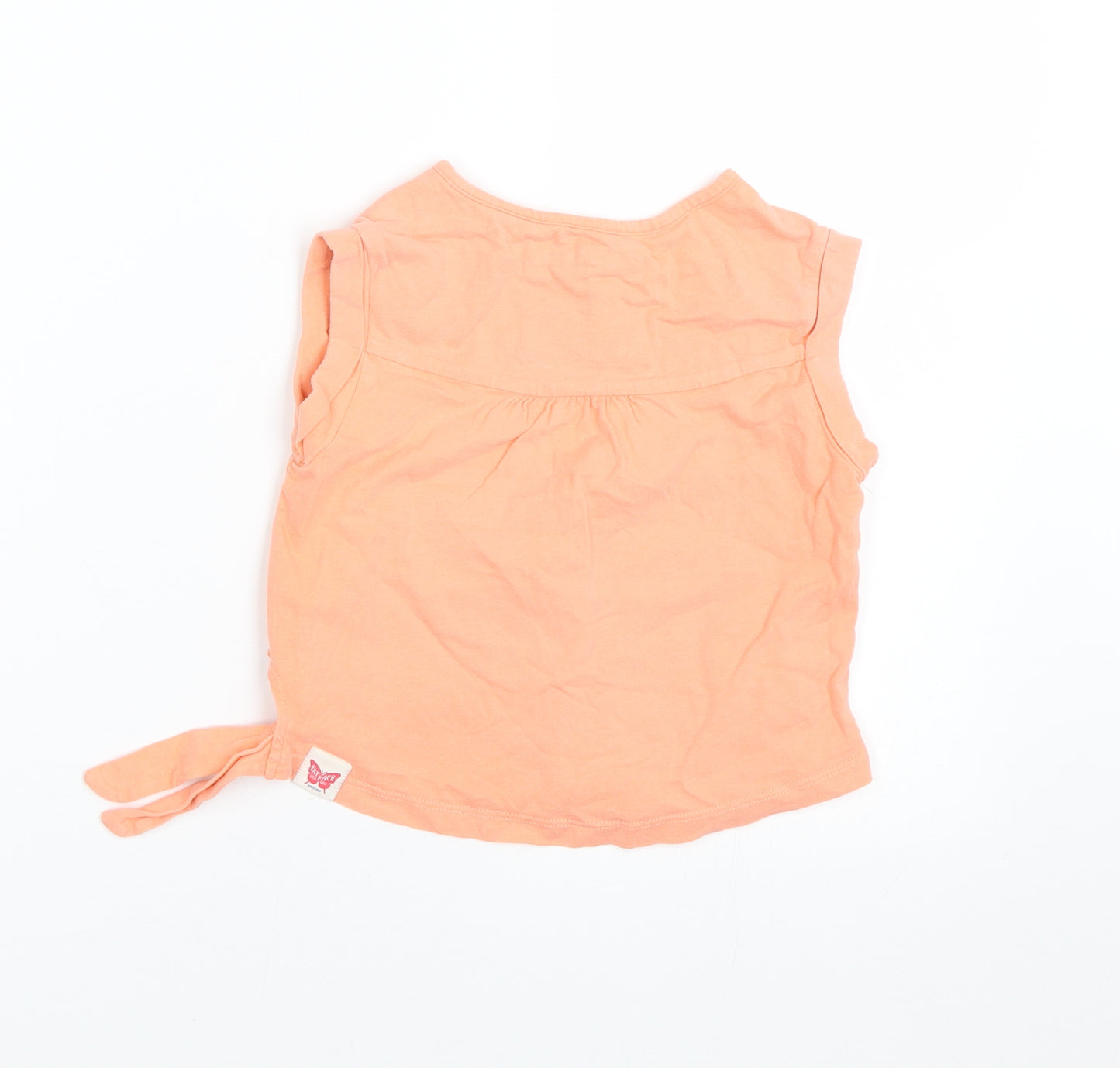 Fat Face Girls Orange   Basic T-Shirt Size 4-5 Years